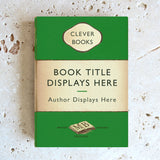 Customised Vintage Book Cover - Various Colours - Universal eReader Case