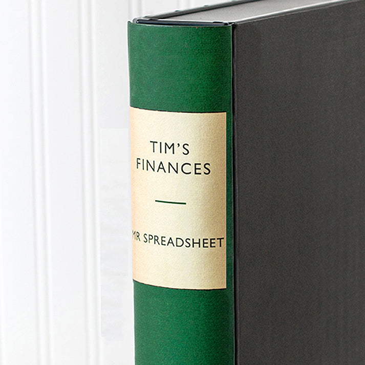 Green Vintage Book File