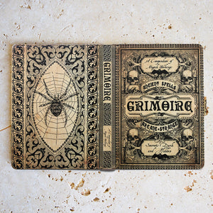 Grimoire Magic - Luxury Faux Leather Reusable Lined Notebook