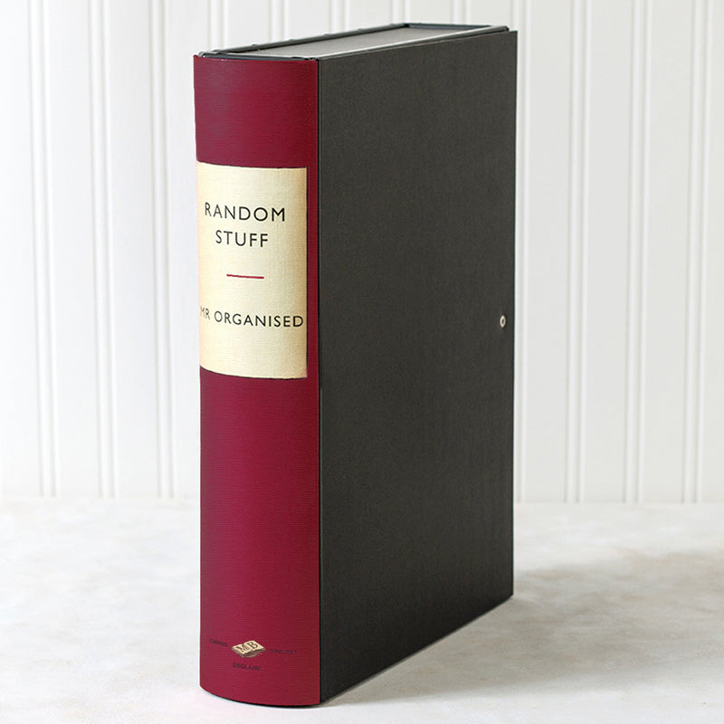 Cherry Red Vintage Book File