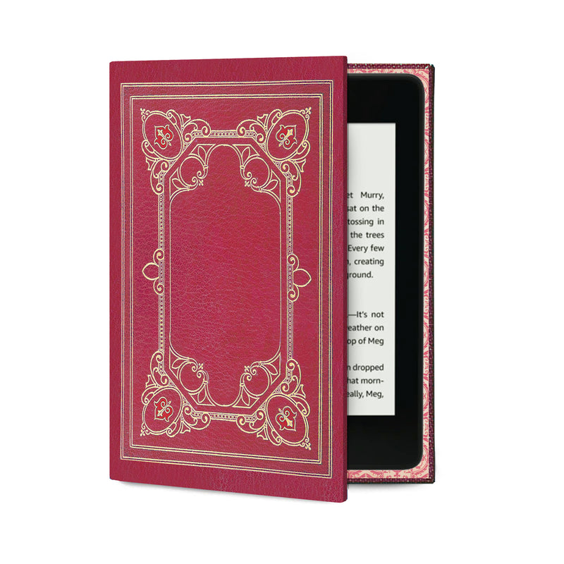 Klevercase Personalised Universal Ereader and Kindle or Tablet Classic Book  Case. Customised Spine and Front Antique Book Cover Designs. 