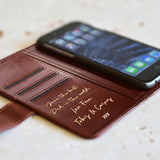 Faux Leather Samsung Phone Case - Handbook for the Recently Deceased