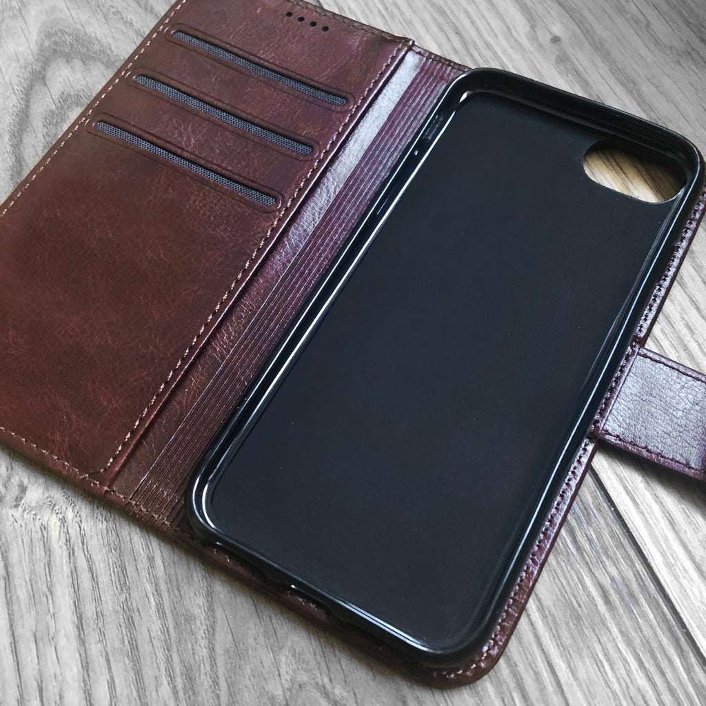 Faux Leather iPhone Case - Royal Blue