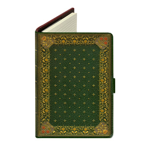 Ornate Olive Green - Luxury Faux Leather Week to View Diary