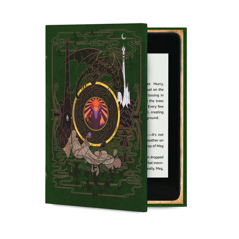 Fantasy Book Cover Green / Universal eReader Case