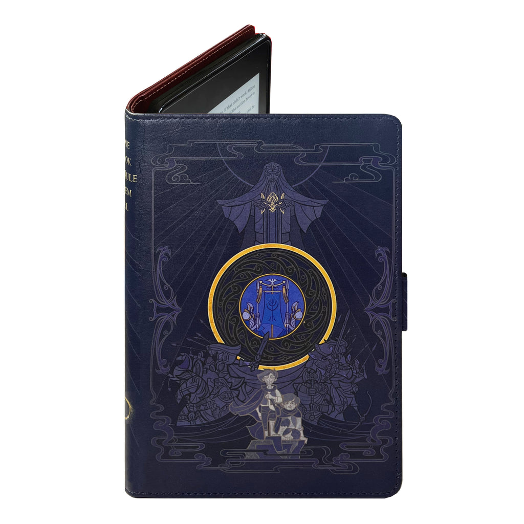 Fantasy Book Cover Blue - Luxury Faux Leather Case - Kindle Oasis