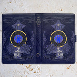 Fantasy Book Cover Blue - Luxury Faux Leather Case - Kindle Oasis
