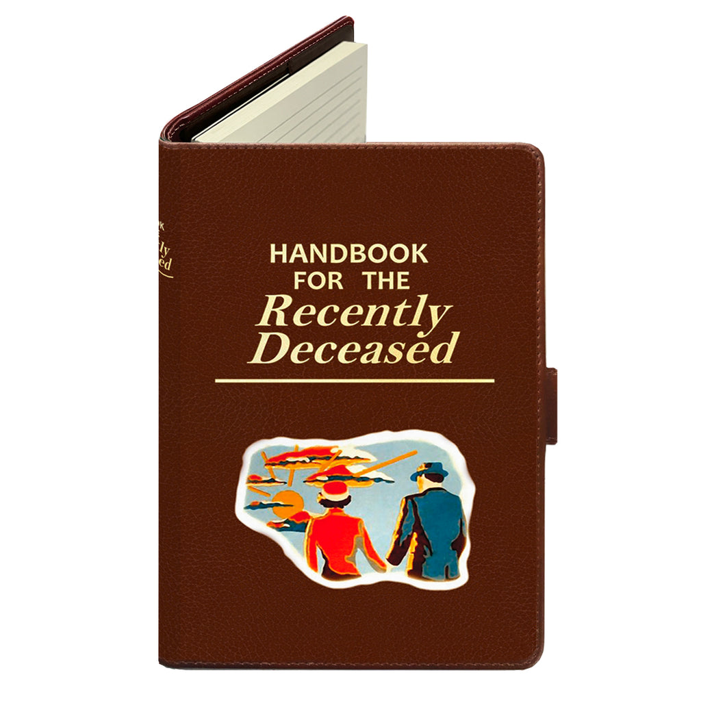 Recently Deceased Handbook - Luxury Faux Leather Lined Notebook