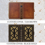Customised Luxury Faux Leather Reusable Lined Notebook - Various Designs