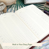 Vintage Flowers - Luxury Faux Leather Week to View Diary