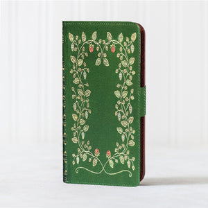 Faux Leather iPhone Case - Floral Green My Book